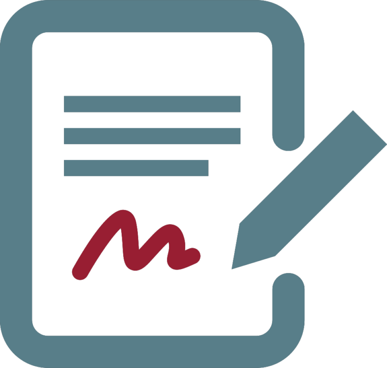 sign crimson and gray icon