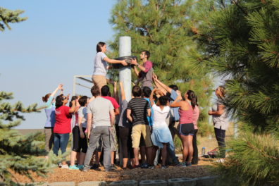 TMP mentors participate in team building activity