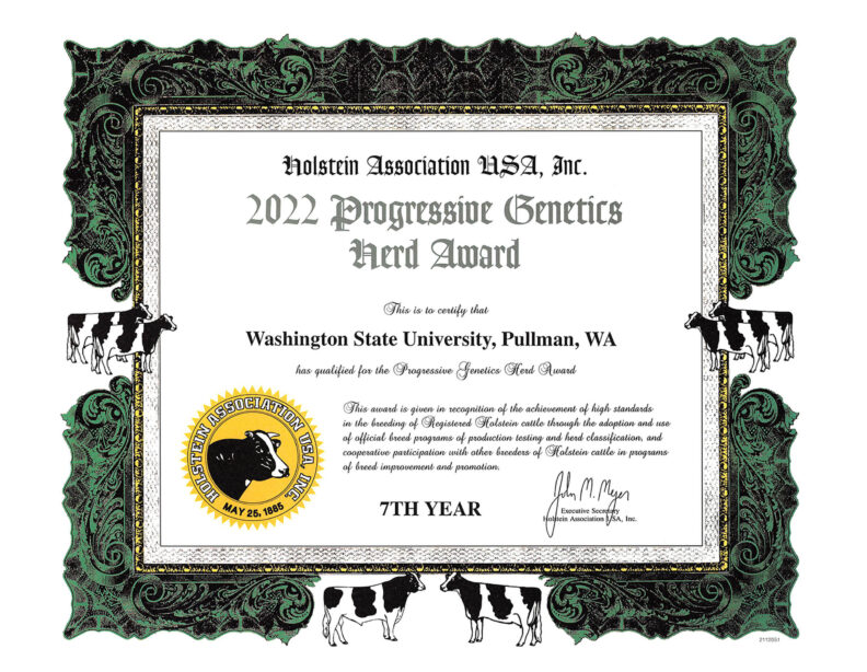 2022 Progressive Genetics Herd Award
