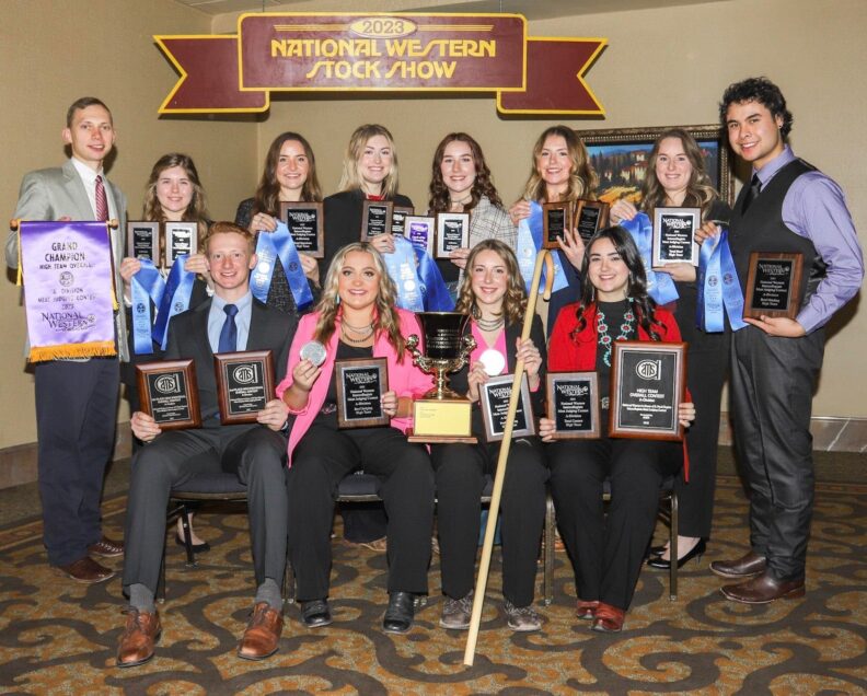 WSU meat Judging Team 2023
