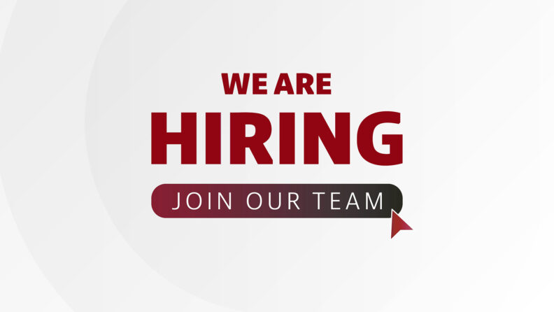 We are hiring. Join our team.