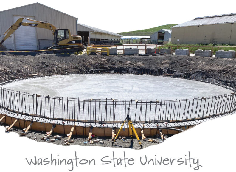 Construction at the WSU Knott Dairy