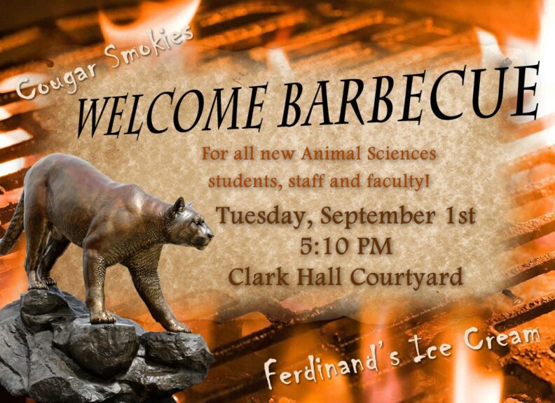 Animal Sciences Barbecue flyer