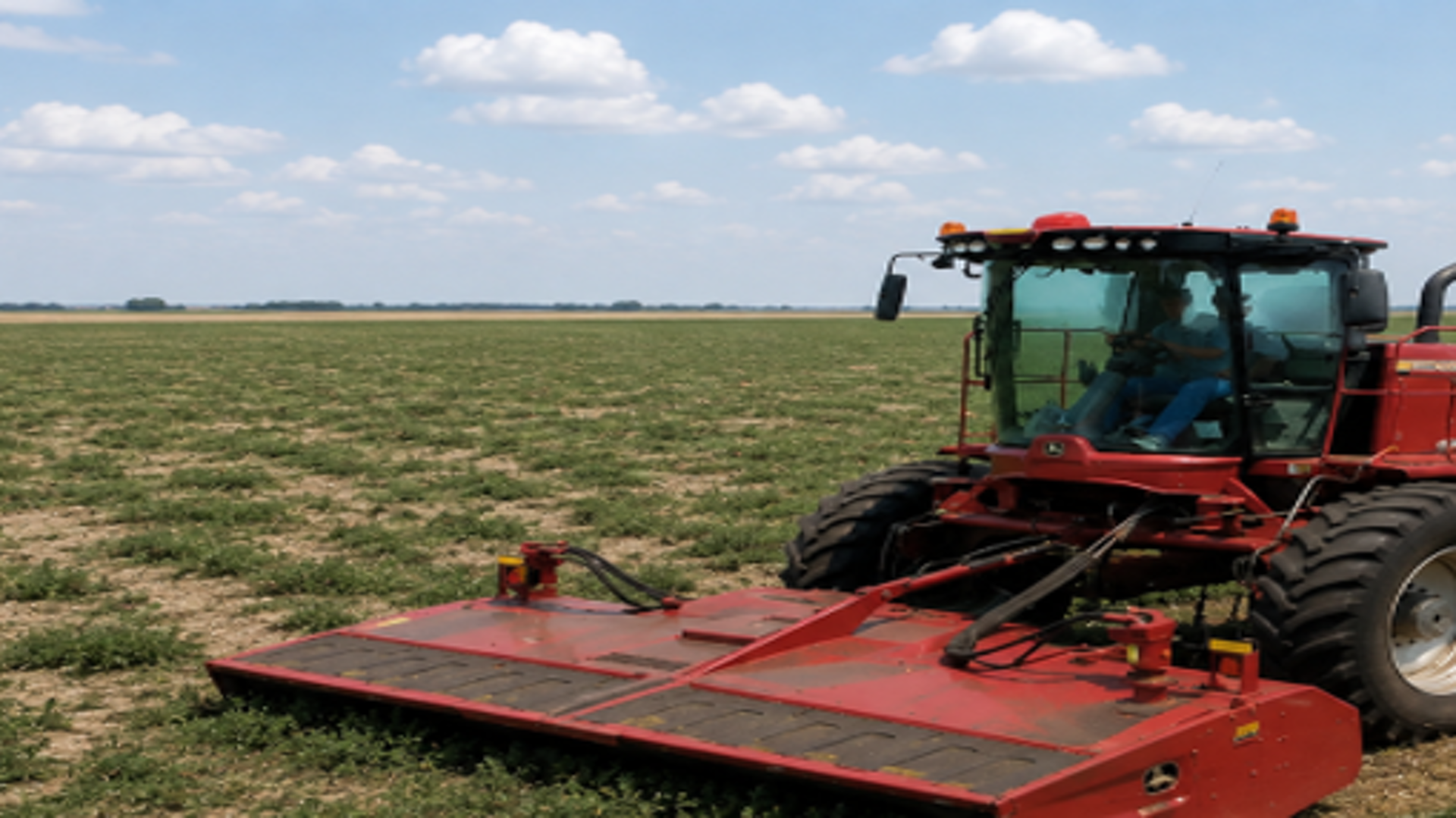 Agricultural equipment in the field