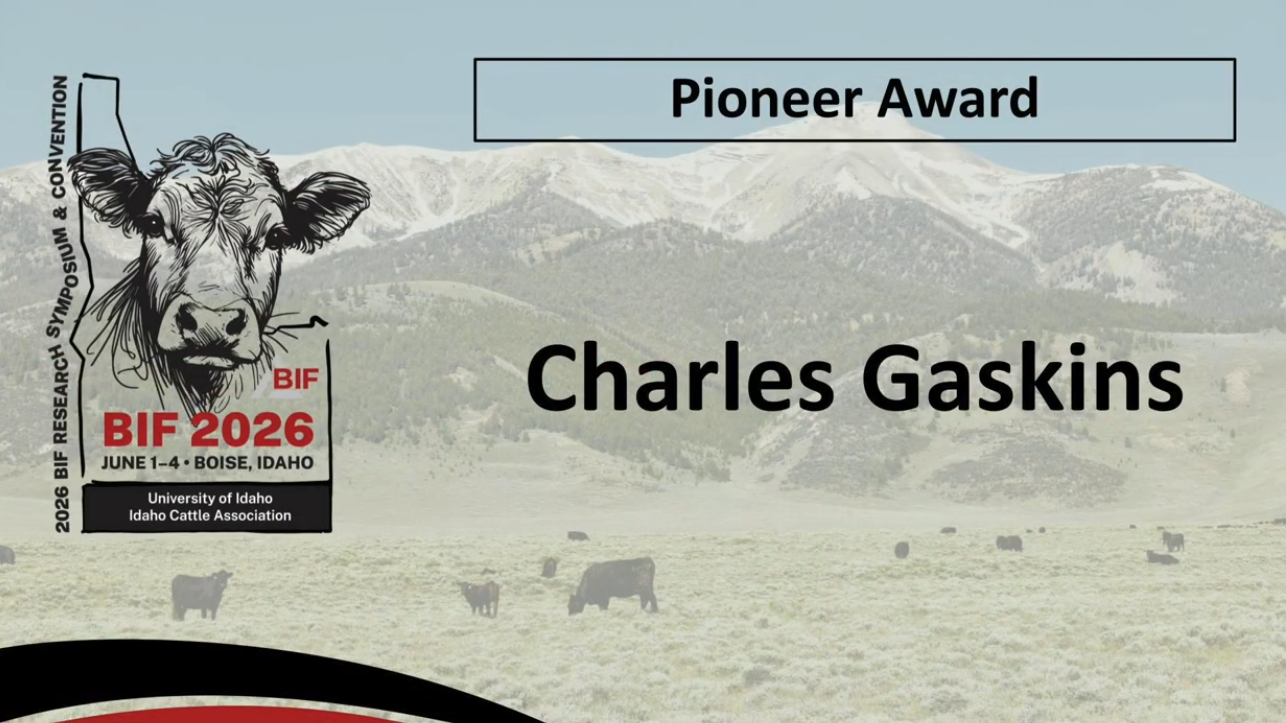 Link to the 2026 BIF Pioneer Award video for Dr. Charles Gaskins on YouTube