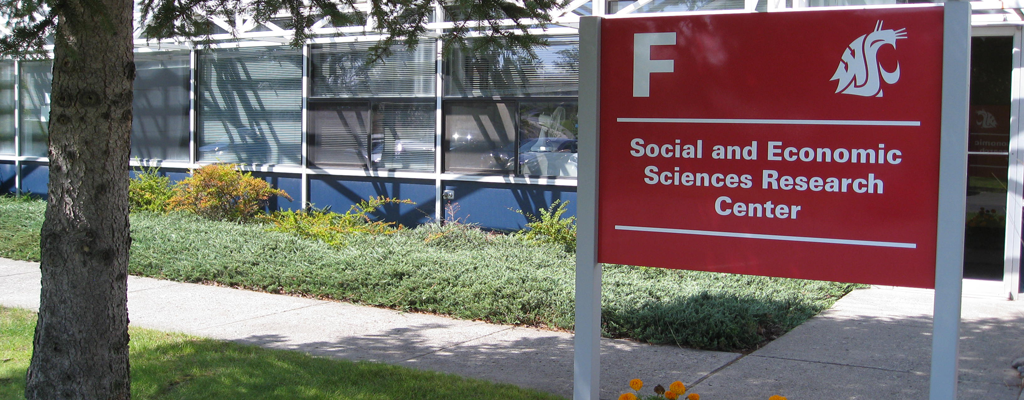 THe building and sign for Social and Ecopnomic Sciences Research Center.