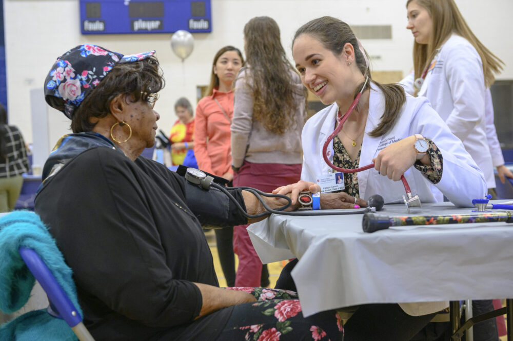 medical student w/white coat