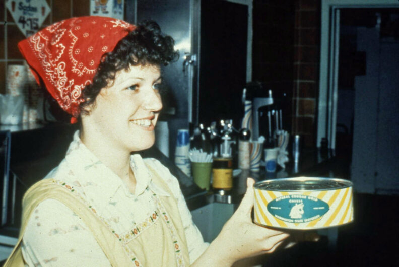 Historic photo of cougar gold cheese