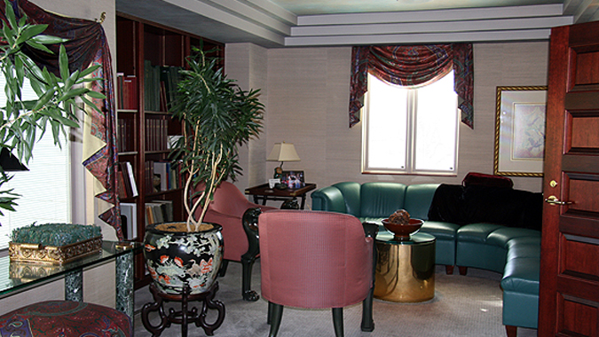 The Library features a hand-painted ceiling and a collection of every yearbook back to 1900.