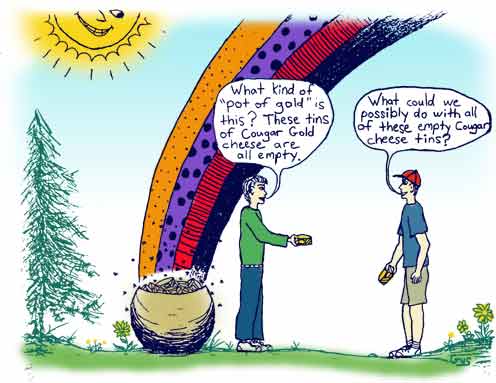 Cougar Cheese Empty Can Ideas.