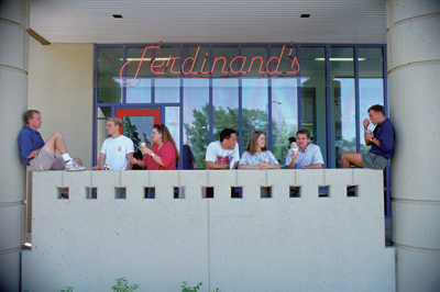 A photo of students outside of Ferdinand's