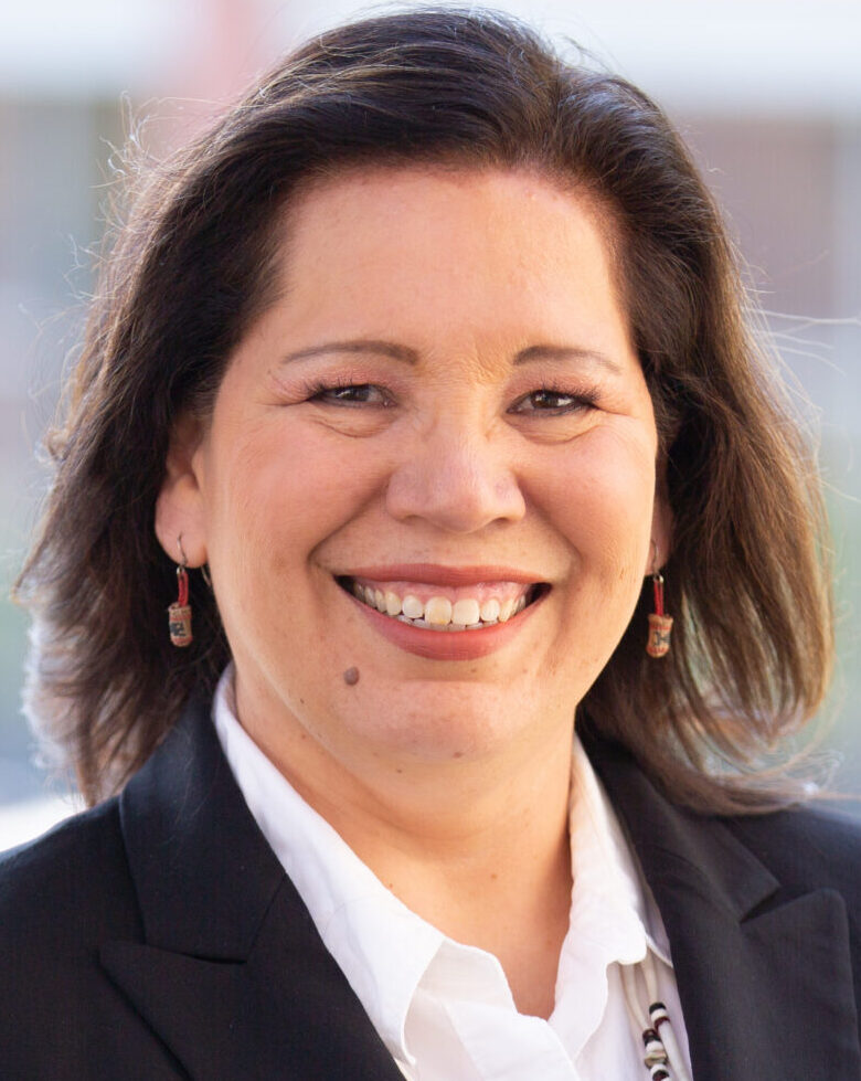 A portrait of Sharon Mail Kanichy.