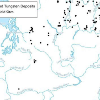 Map showing tungsten deposits in the State of Washington