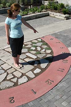 Sun Dial in the sun garden