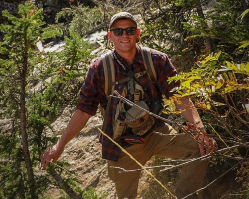 A forest ecologist in the field.