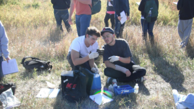 Geologists in the field.