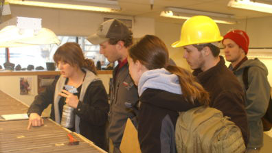 SOE students working together.