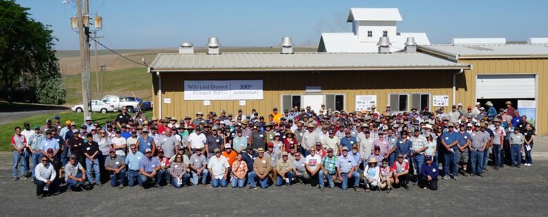 All attendees in front of Deffenbaugh building.