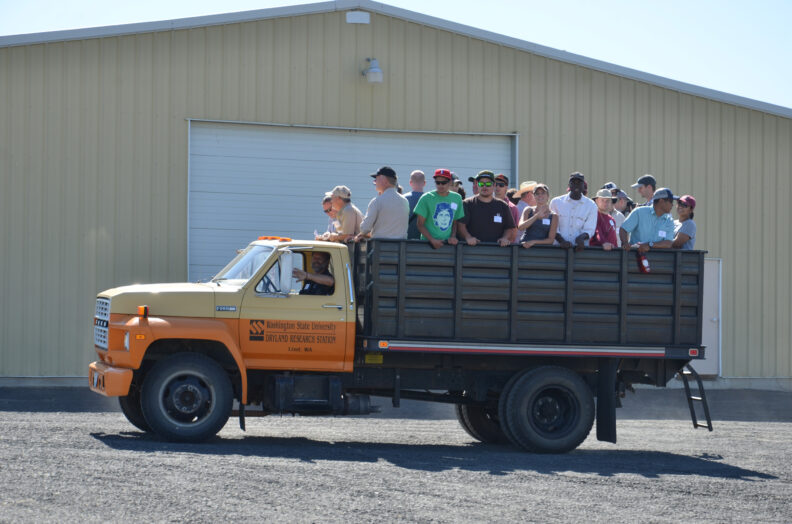 Attendees in LDRS truck.