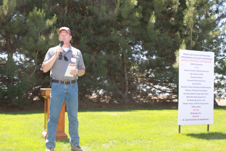 Rich Koenig addressing the crowd.