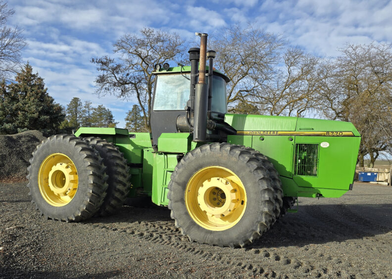 John Deere 8870 tractor.