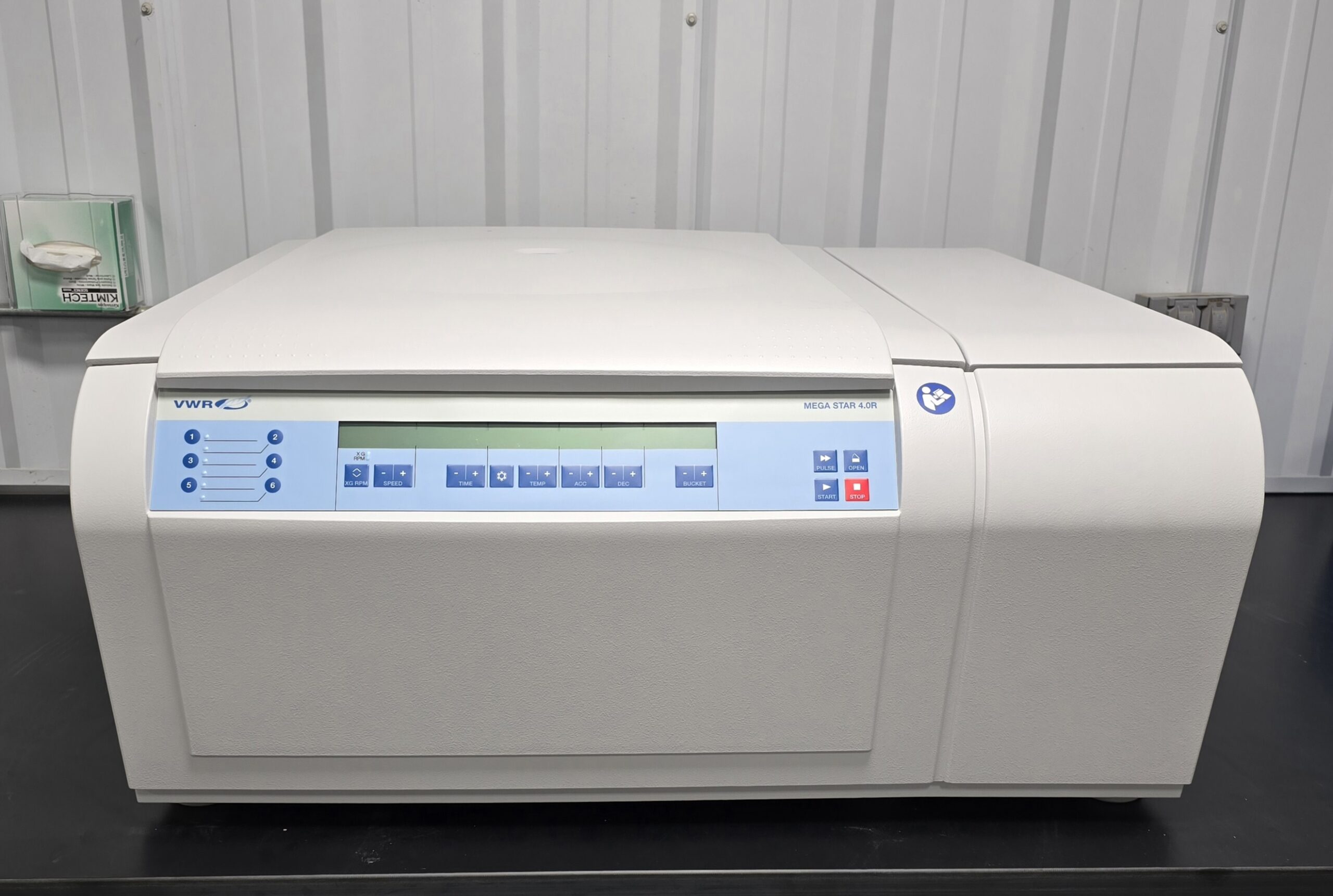 Mega Star Centrifuge on a table.