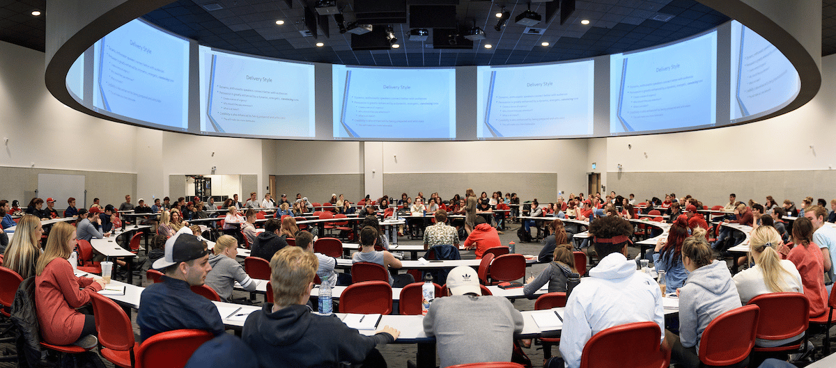 Classroom in the Spark Building at WSU